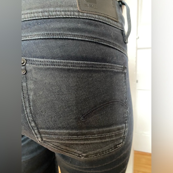 G-Star Raw Lynn Mid Zip-Pocket Skinny jeans in black. W26 x L32 - Picture 4 of 7